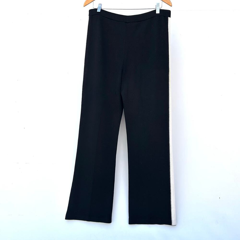 Vintage St. John Sport Track Suit Set Hoodie Santana Knit Wide Leg Stripe Small - Picture 13 of 16